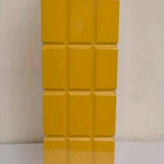 Wood flower pots yellow