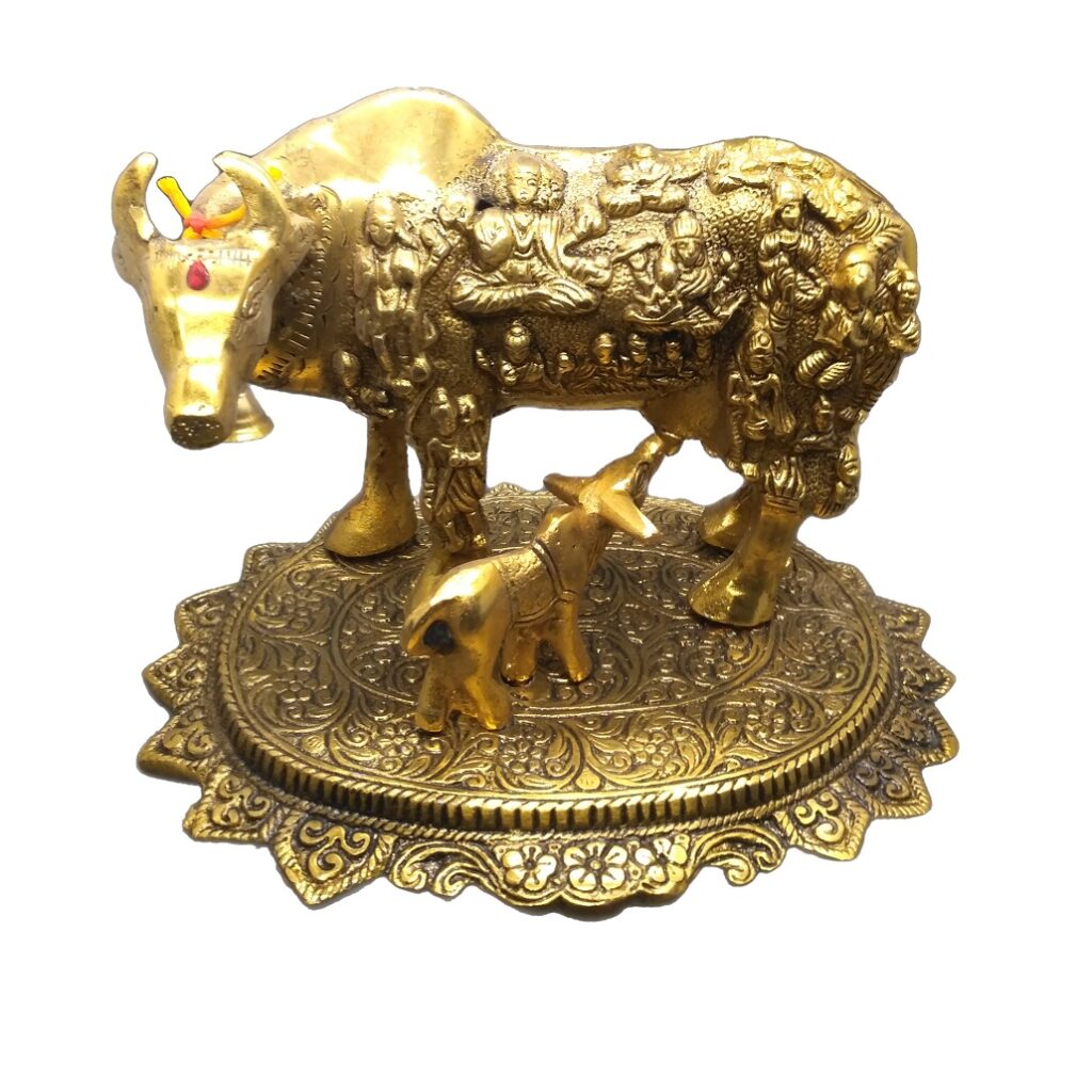 339. Kamdhenu Cow with Bachhada Sankalan Art Gallery